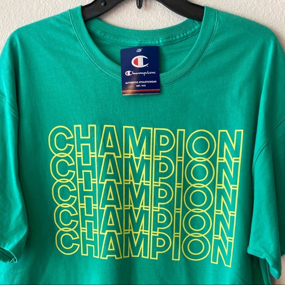 Champion | Classic Jersey Tee Repeating Block Logo - Picture 5 of 6